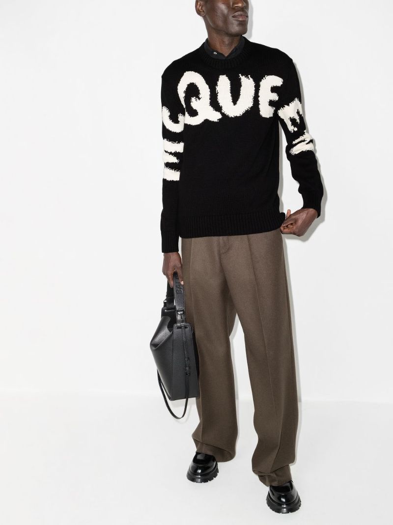 Graffiti Logo Intarsia Sweater