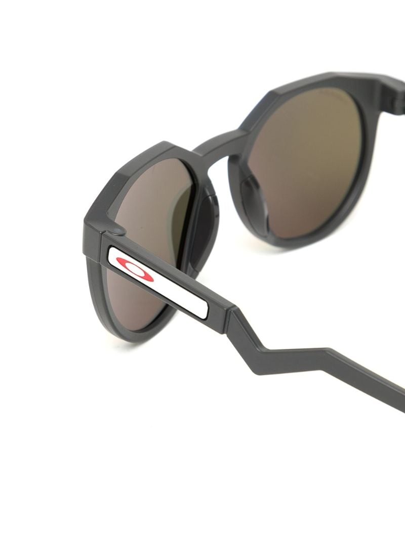 Black Hstn Round Sunglasses