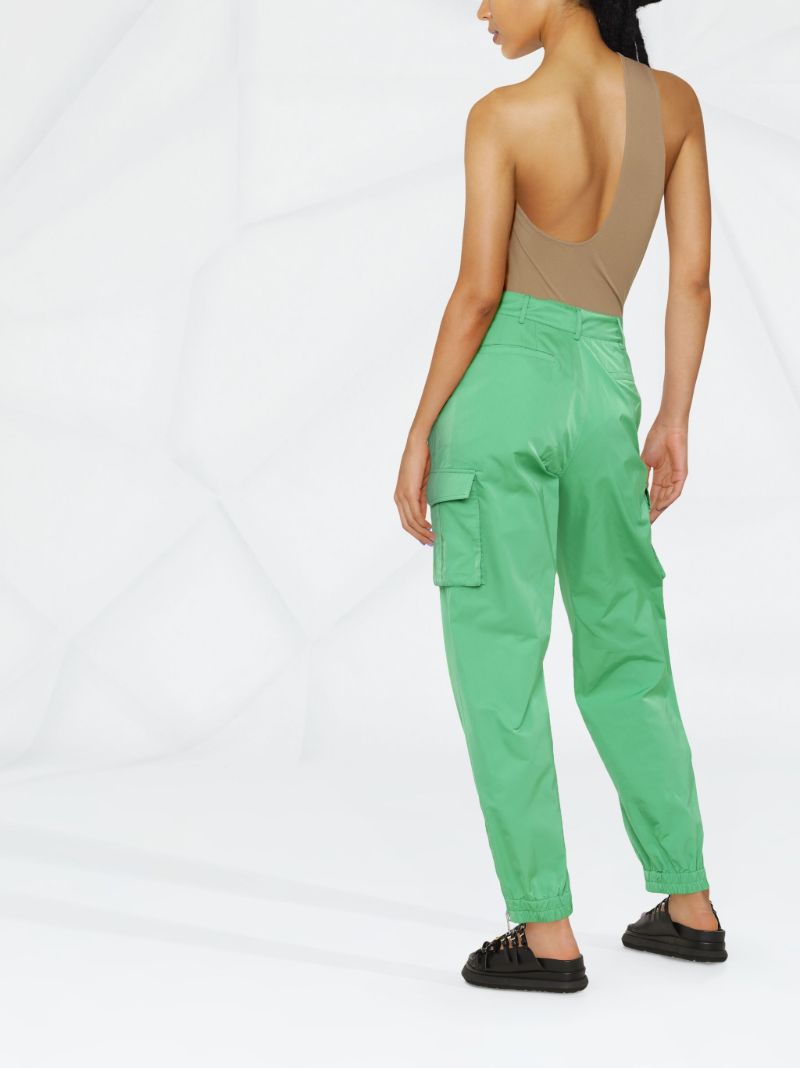Neutral One Shoulder Asymmetrical Bodysuit