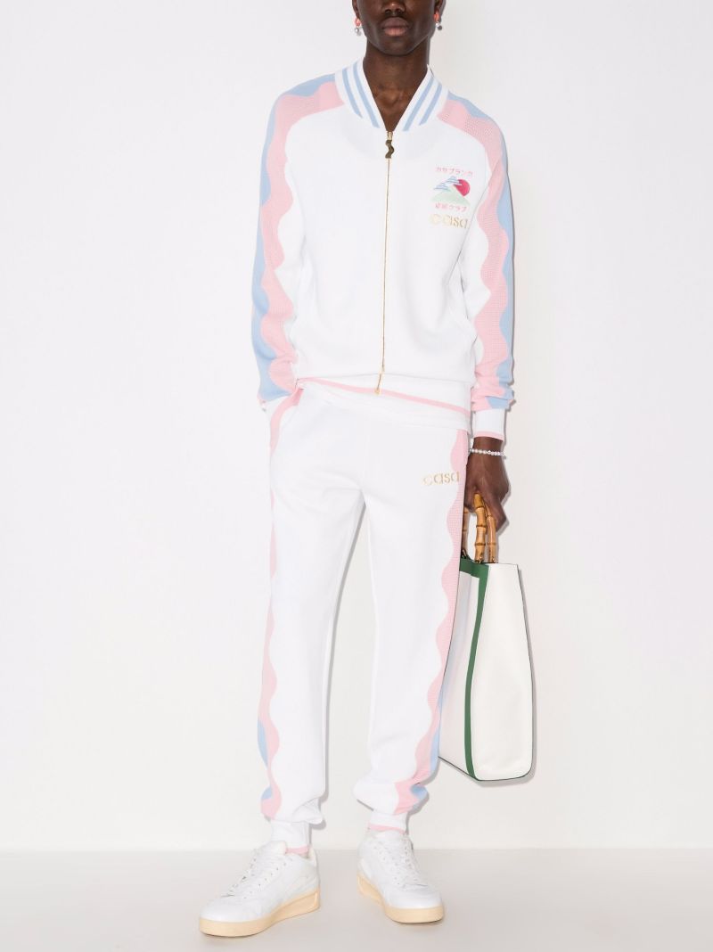 Logo Wave Print Track Jacket