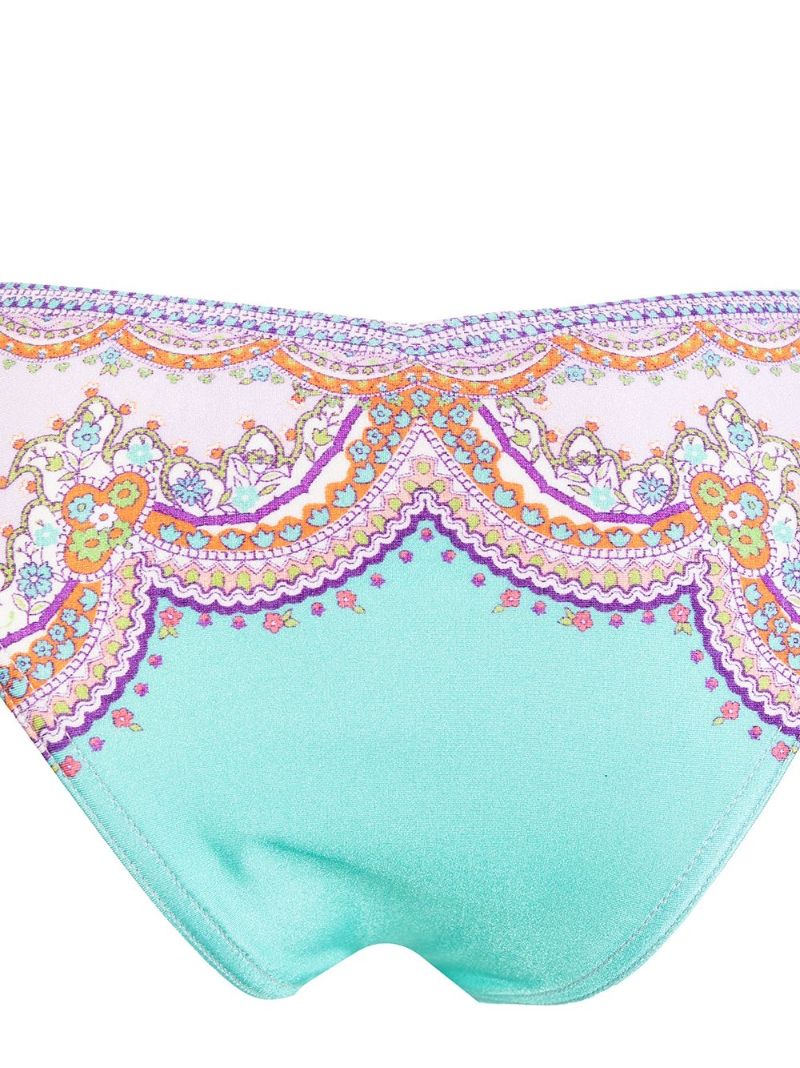 Multicolour Lola Paisley Print Bikini Bottoms