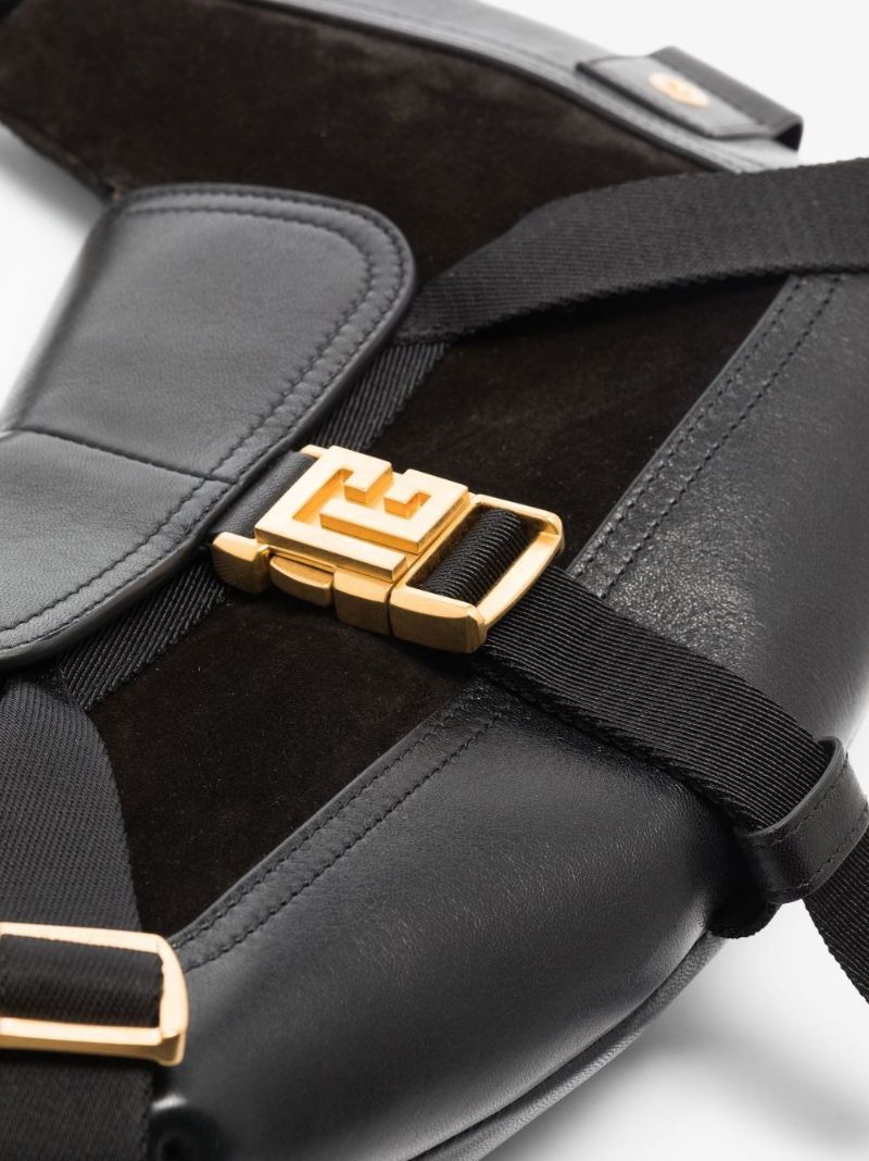 Black Major Small Leather Shoulder Bag