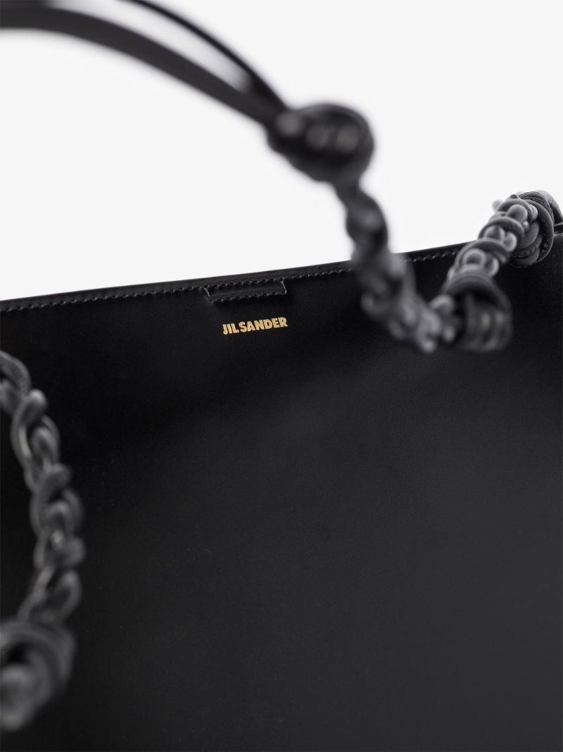 Black Tangle Medium Leather Cross Body Bag