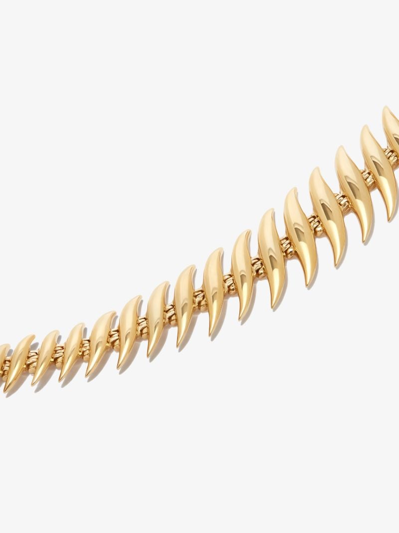 18k Yellow Gold Small Flame Bracelet