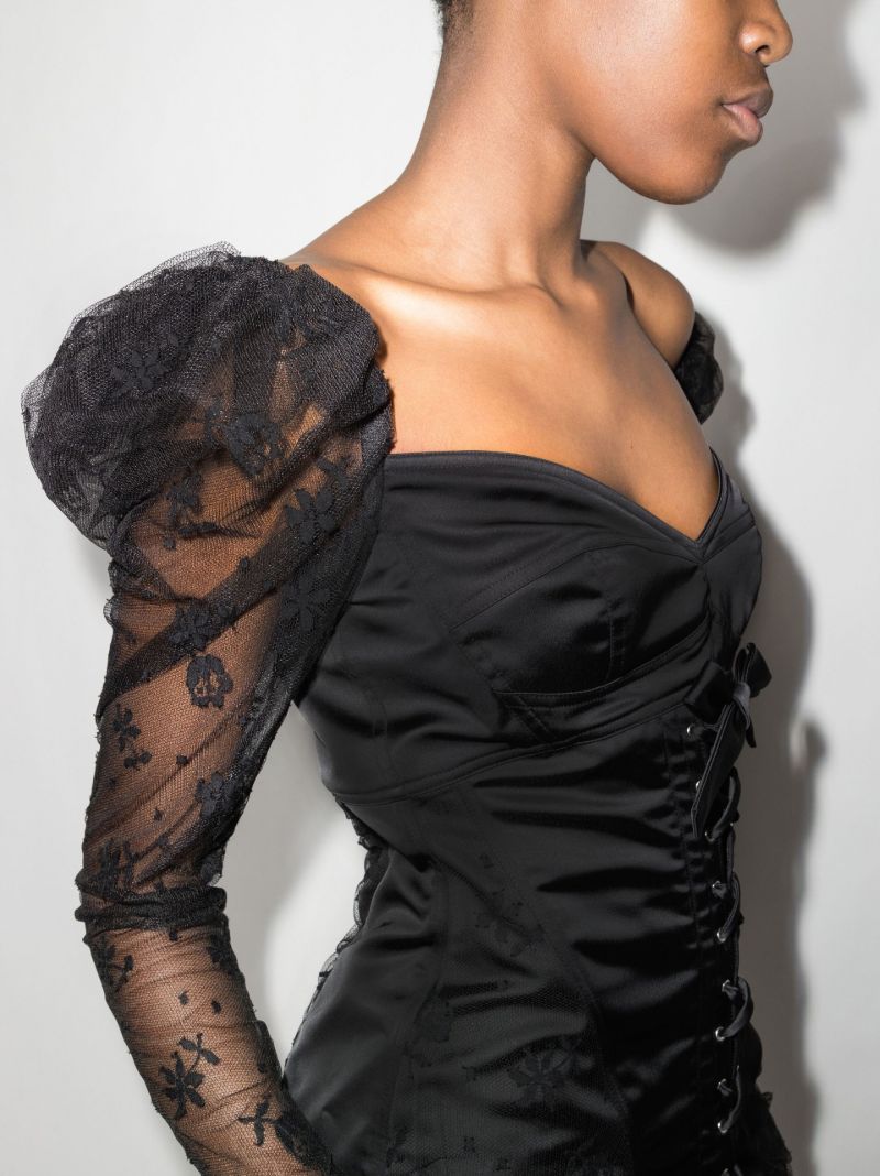 Tiered Lace Gown