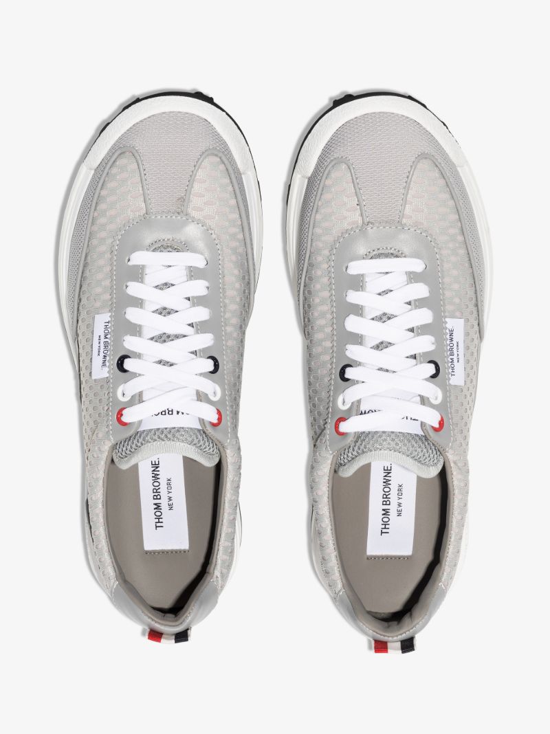 Grey Athletic Mesh Runner Sneakers