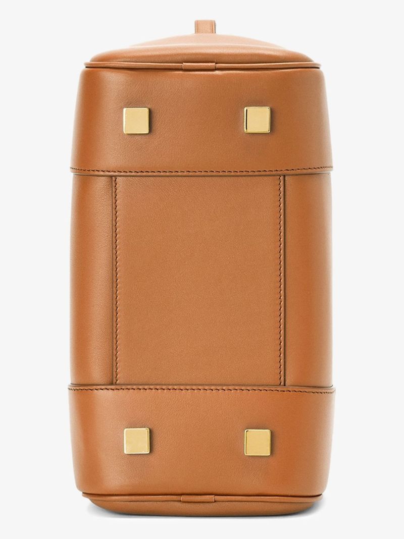 Brown Amazona 19 Small Leather Top Handle Bag