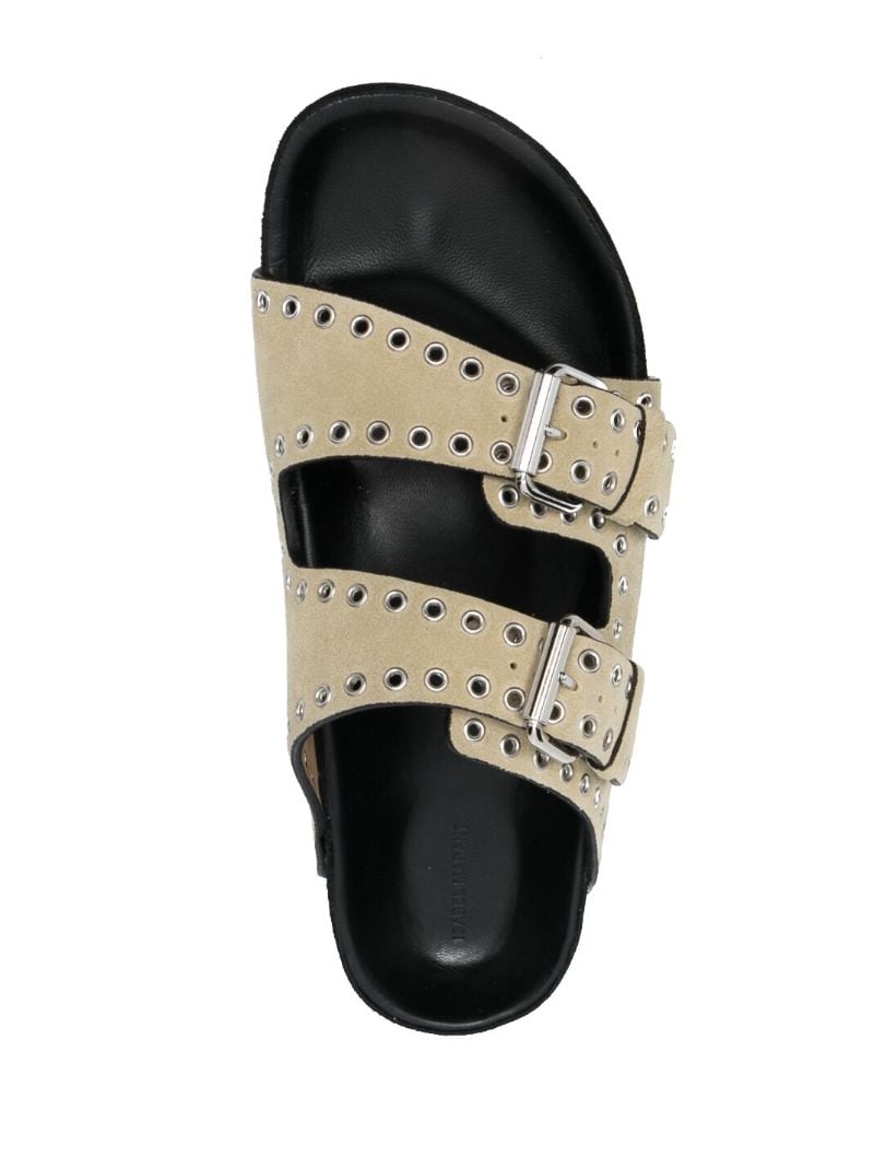 Neutral Lennyo Flat Sandals