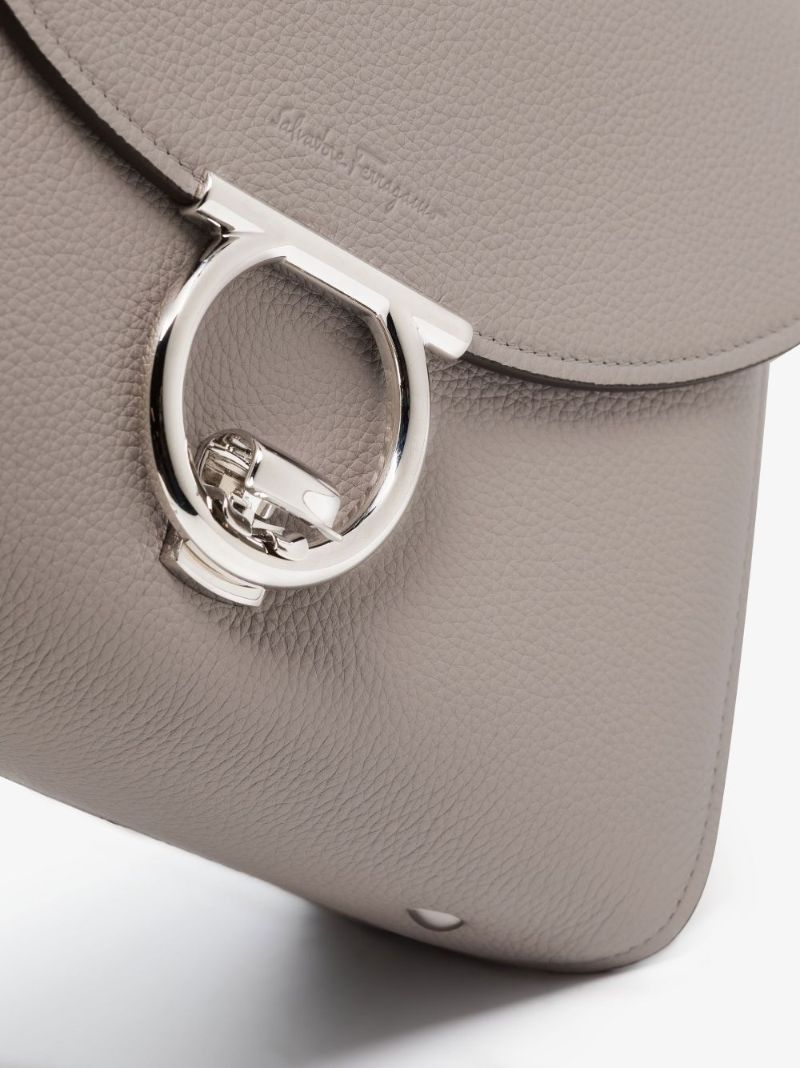 Gancini Leather Tote Bag