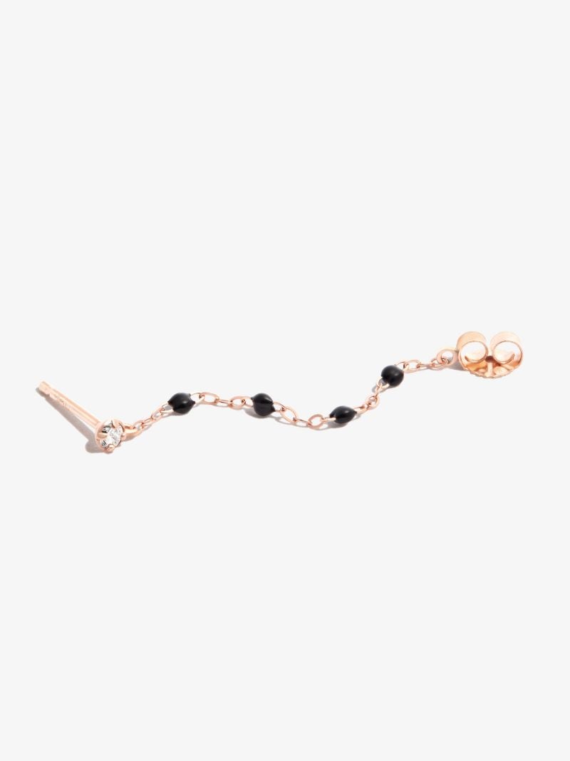 18k Rose Gold Supreme Beaded Diamond Earrings