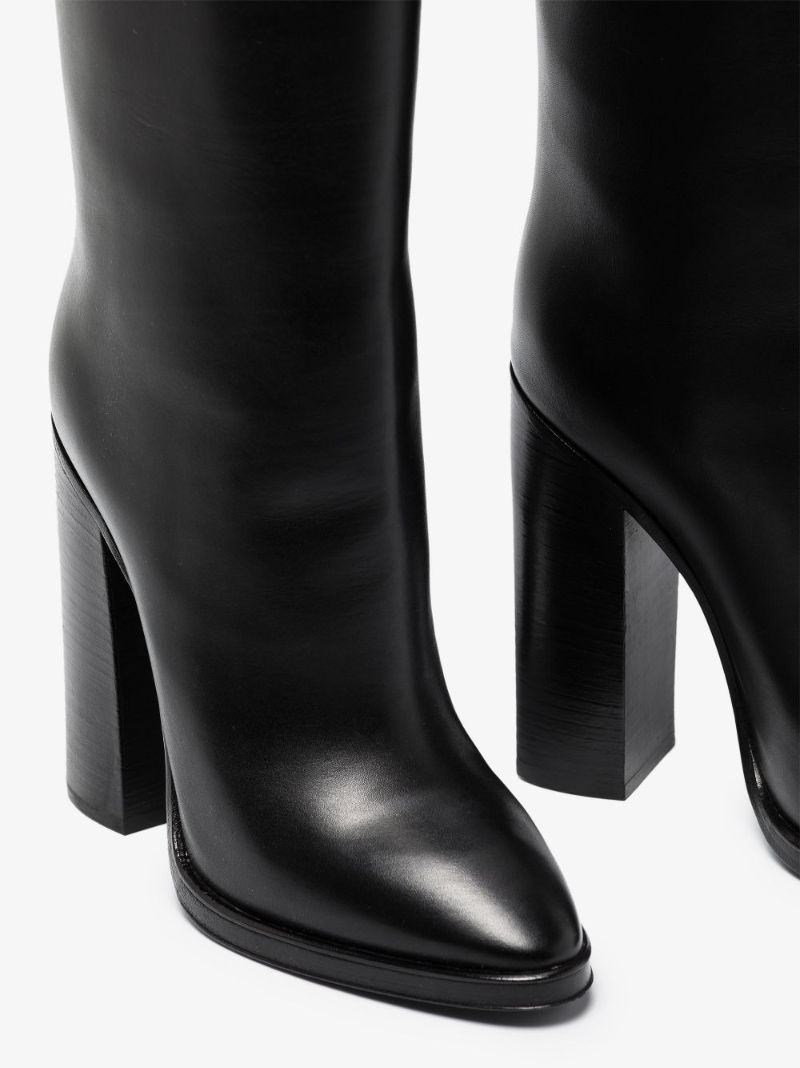 Black Dua 110 Leather Knee-high Boots