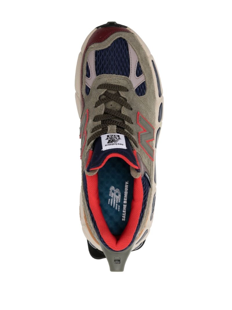 X Salehe Bembury Green 574 Yurt Sneakers