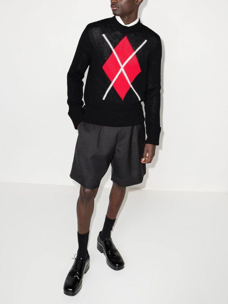 Argyle Cotton Sweater