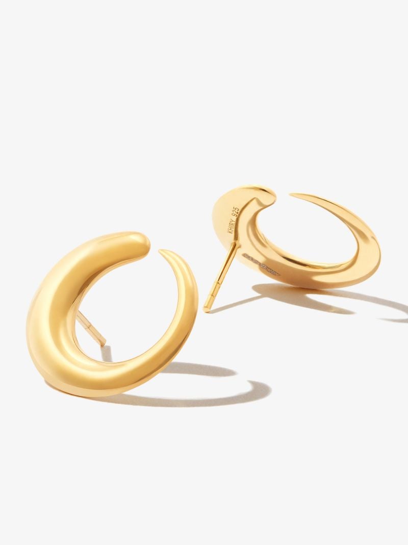 Gold Vermeil Khartoum Hoop Earrings