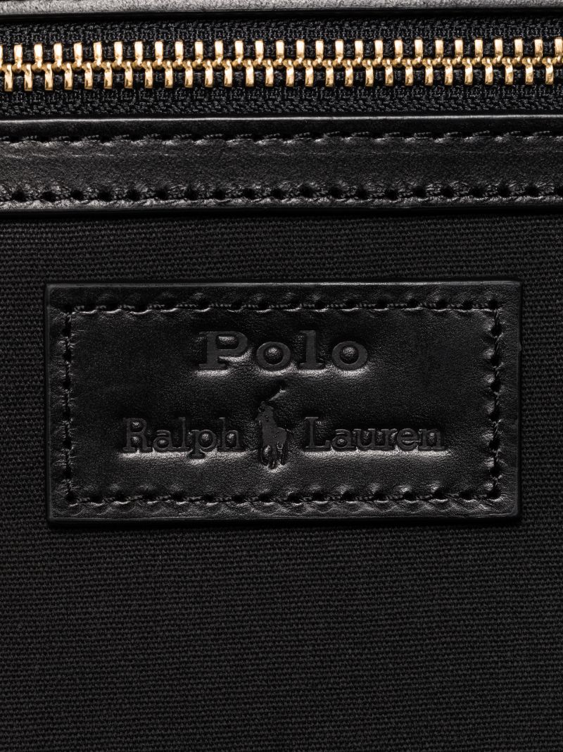 Black Logo Canvas Backpack