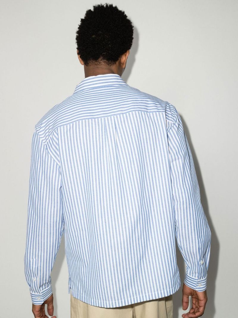 Pinstripe Long Sleeve Cotton Shirt
