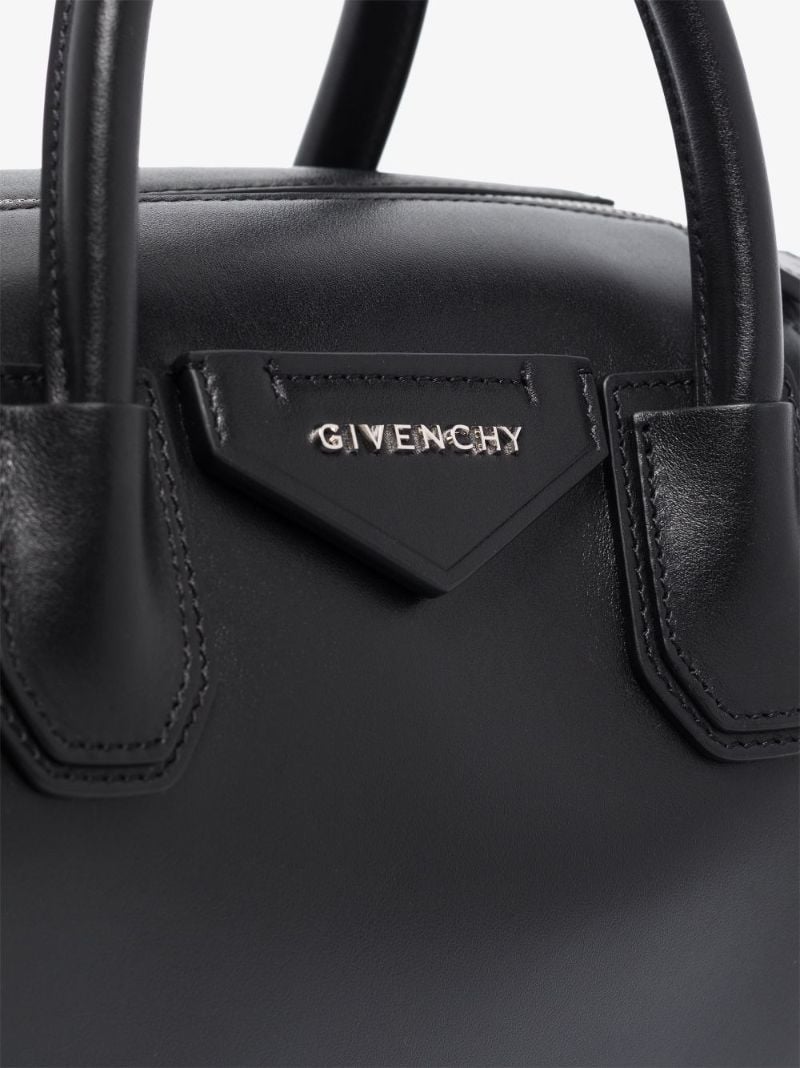 Black Antigona Soft Small Leather Tote Bag