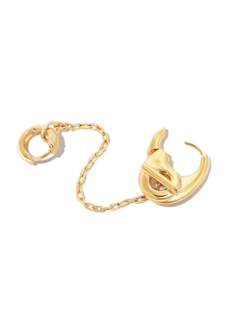 Gold-plated Sana Chain Earring