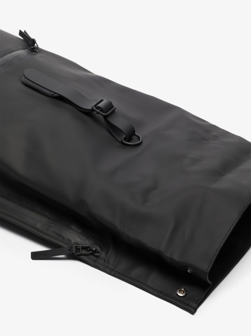 Black Roll Top Backpack