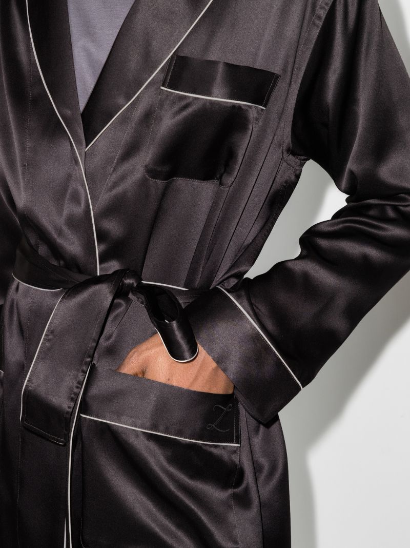 Belted Silk Robe