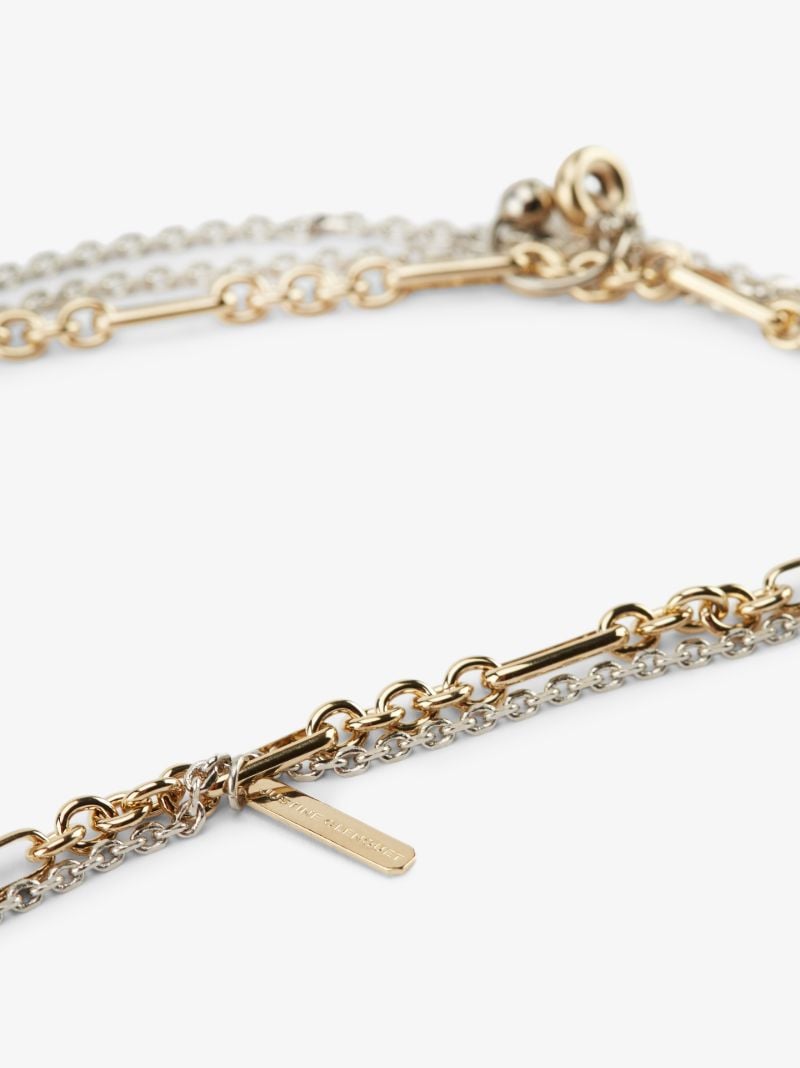 Gold-plated Rachel Double Chain Necklace