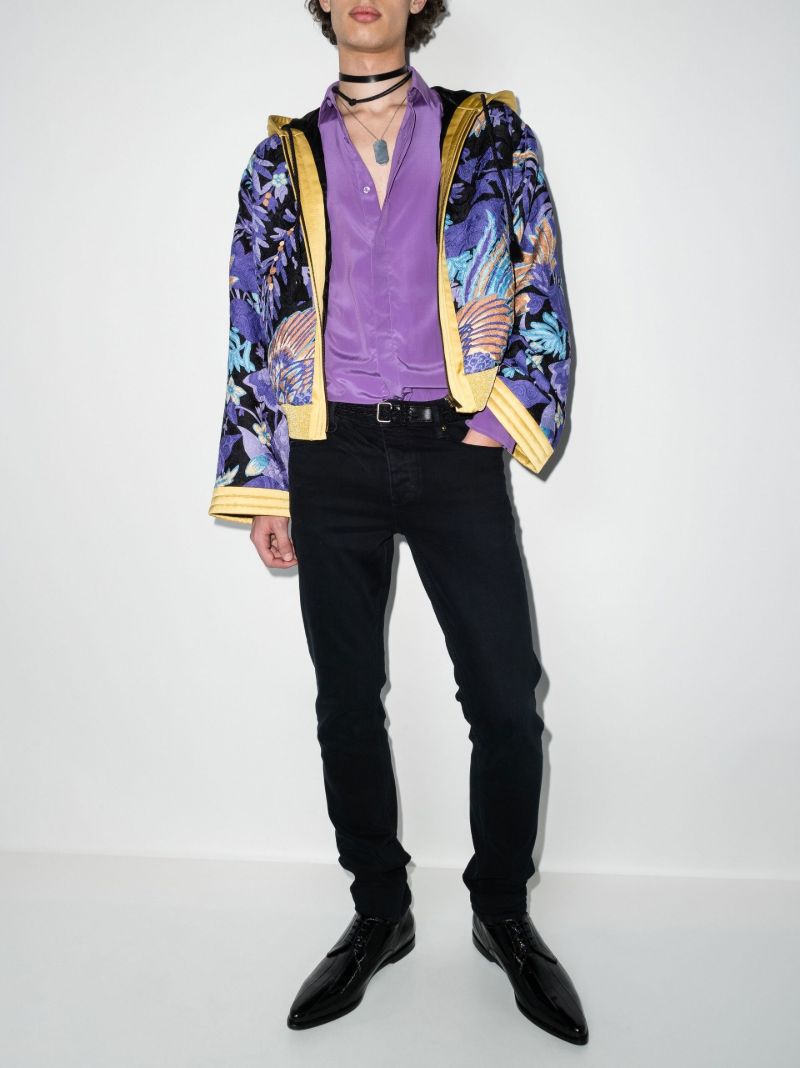 Black Teddy Phoenix Kimono Jacket