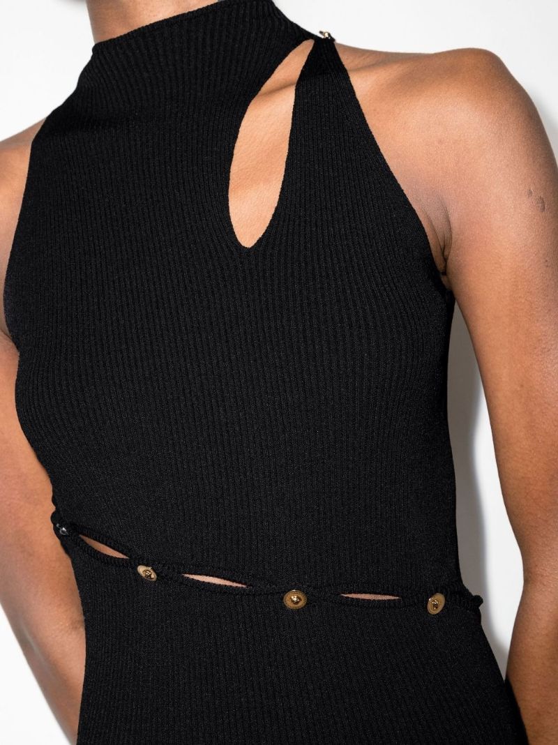 Medusa Ribbed Midi Dress