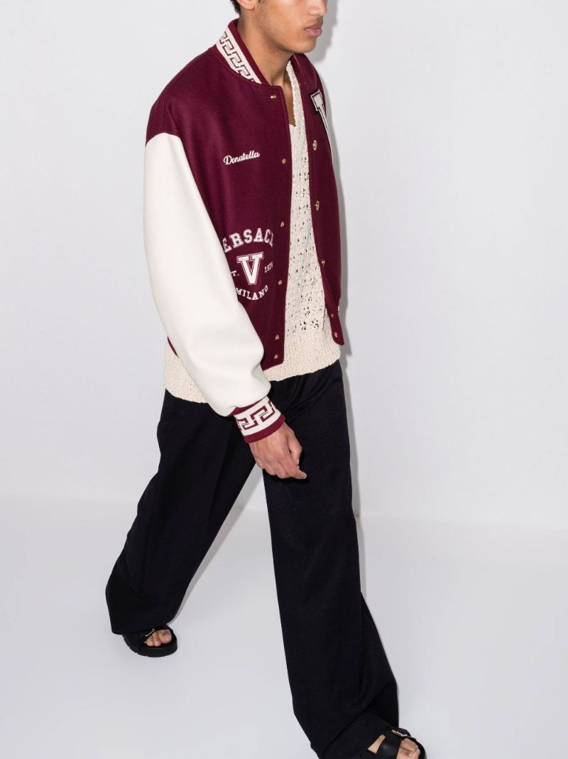 La Greca Trim Varsity Bomber Jacket
