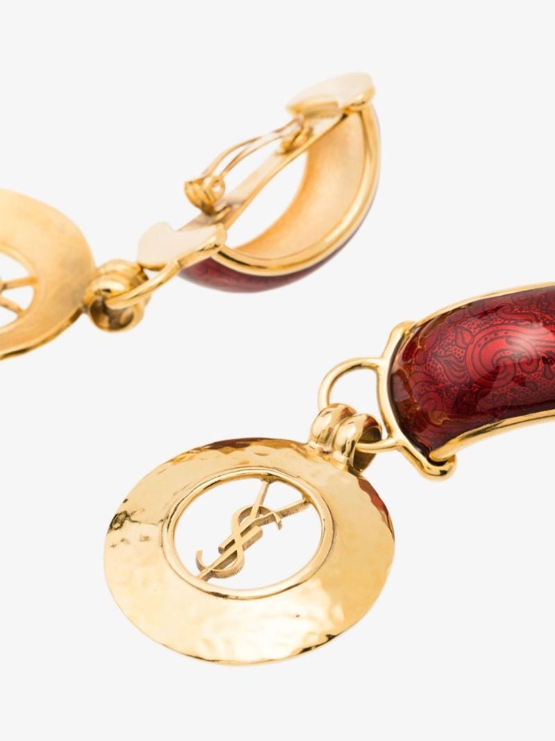 Gold-tone Circle Drop Earrings