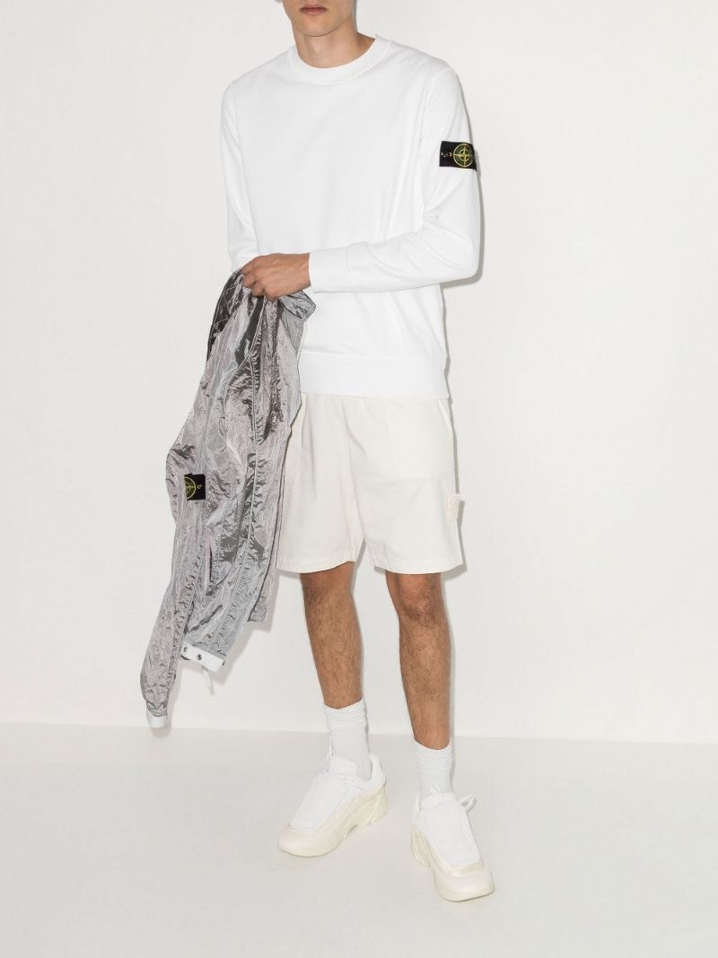 White Cotton Sweatshirt