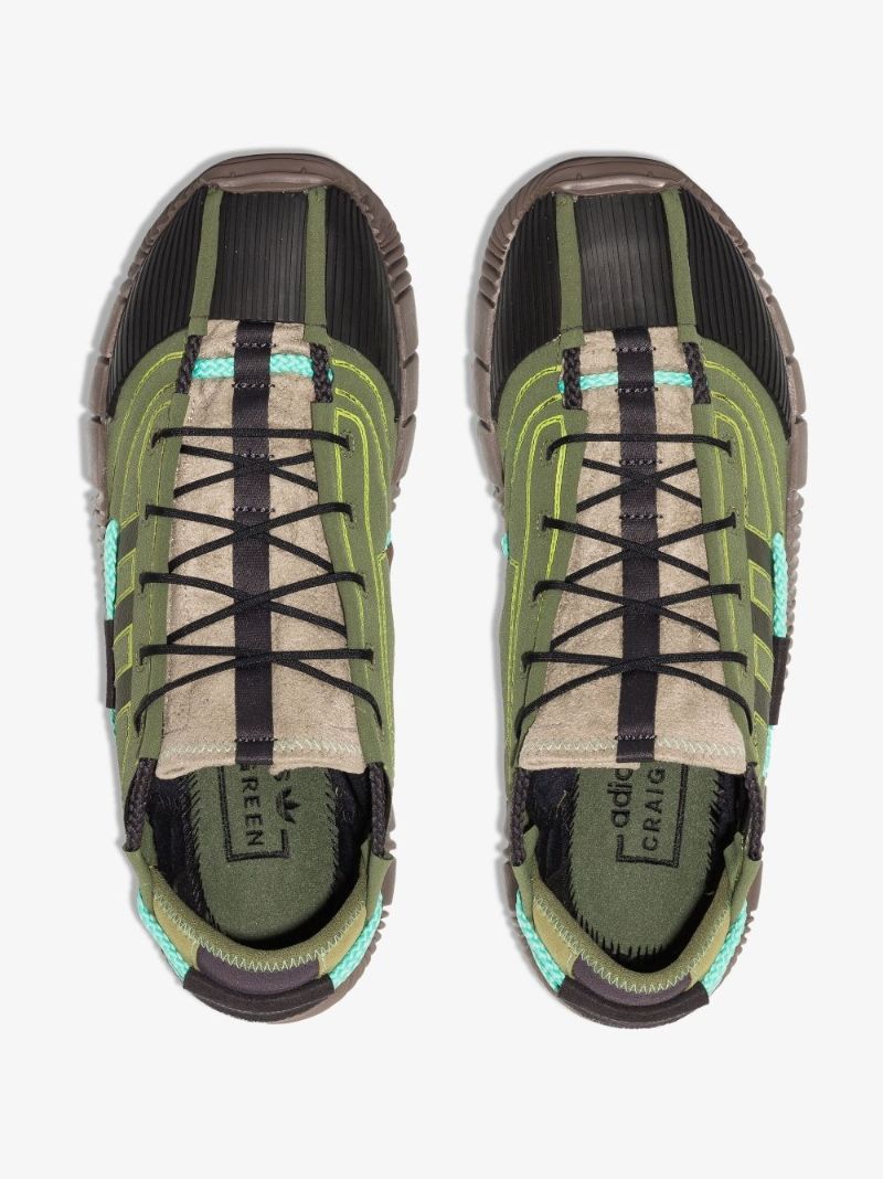X Craig Green Green Scuba Phormar Low Top Sneakers