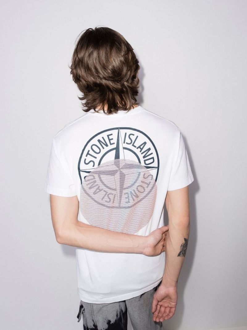 'tricromia Three' Print Cotton T-shirt