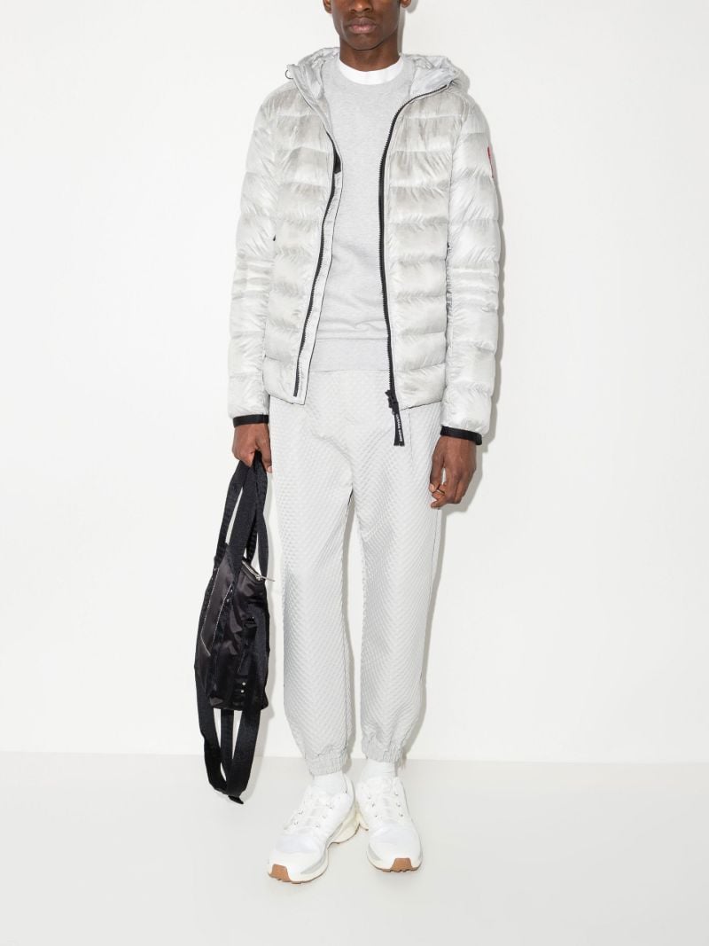 Silver Crofton Hooded Quilted Jacket