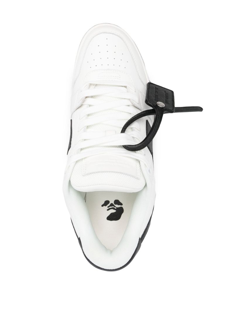 White Out of Office Low-top Leather Sneakers