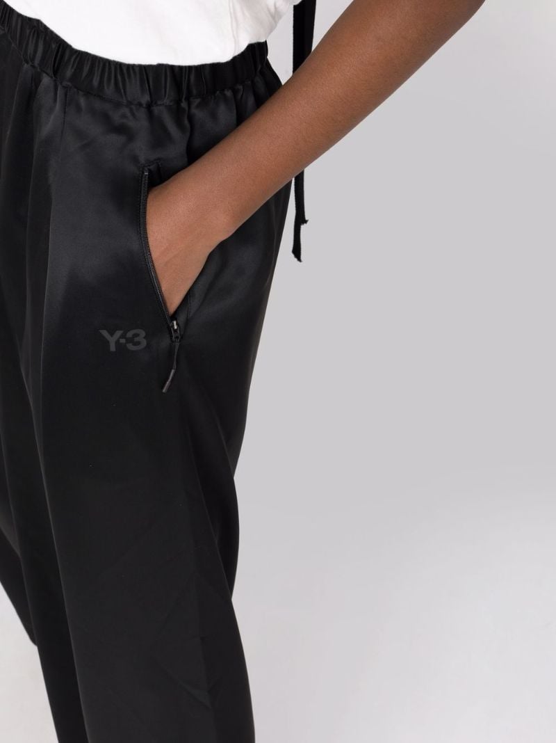 Black Classic Tech Wide-leg Trousers