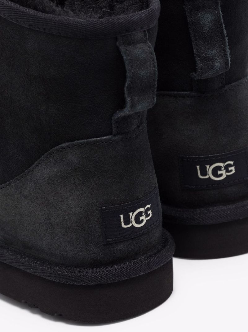 Black Classic Mini Suede Boots