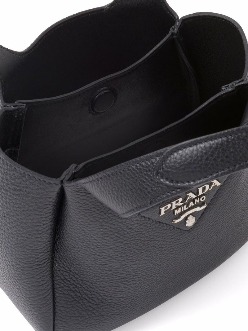 Black Leather Tote Bag