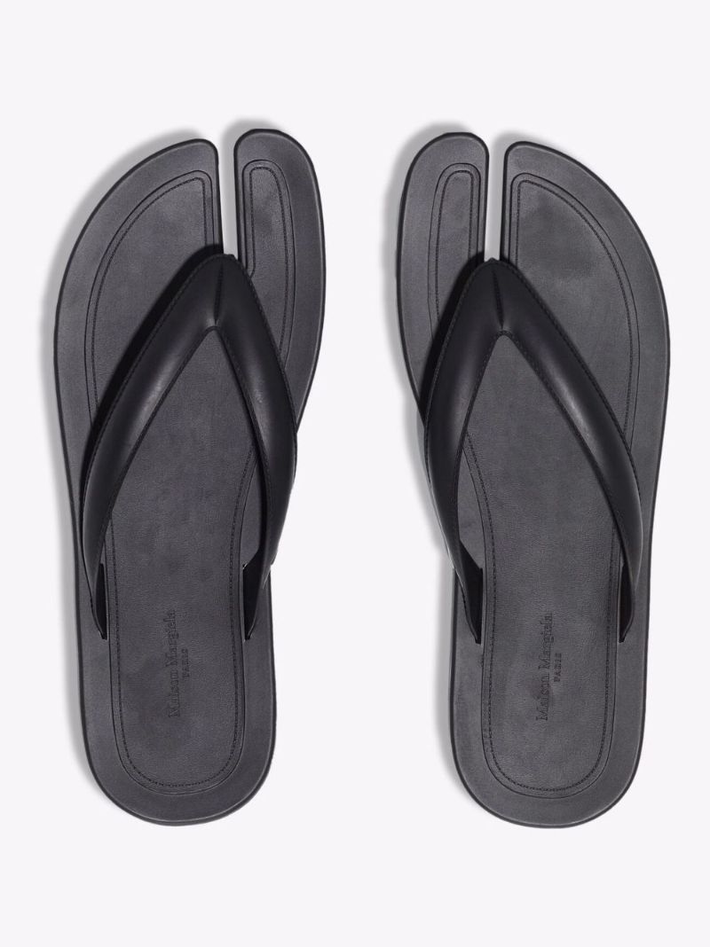 Black Tabi Rubber Sandals