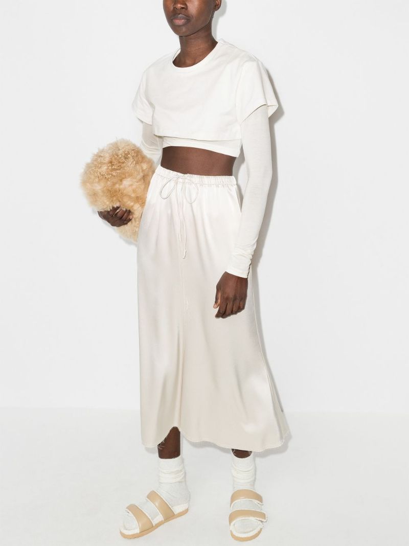 Neutral Le Double Cropped T-shirt