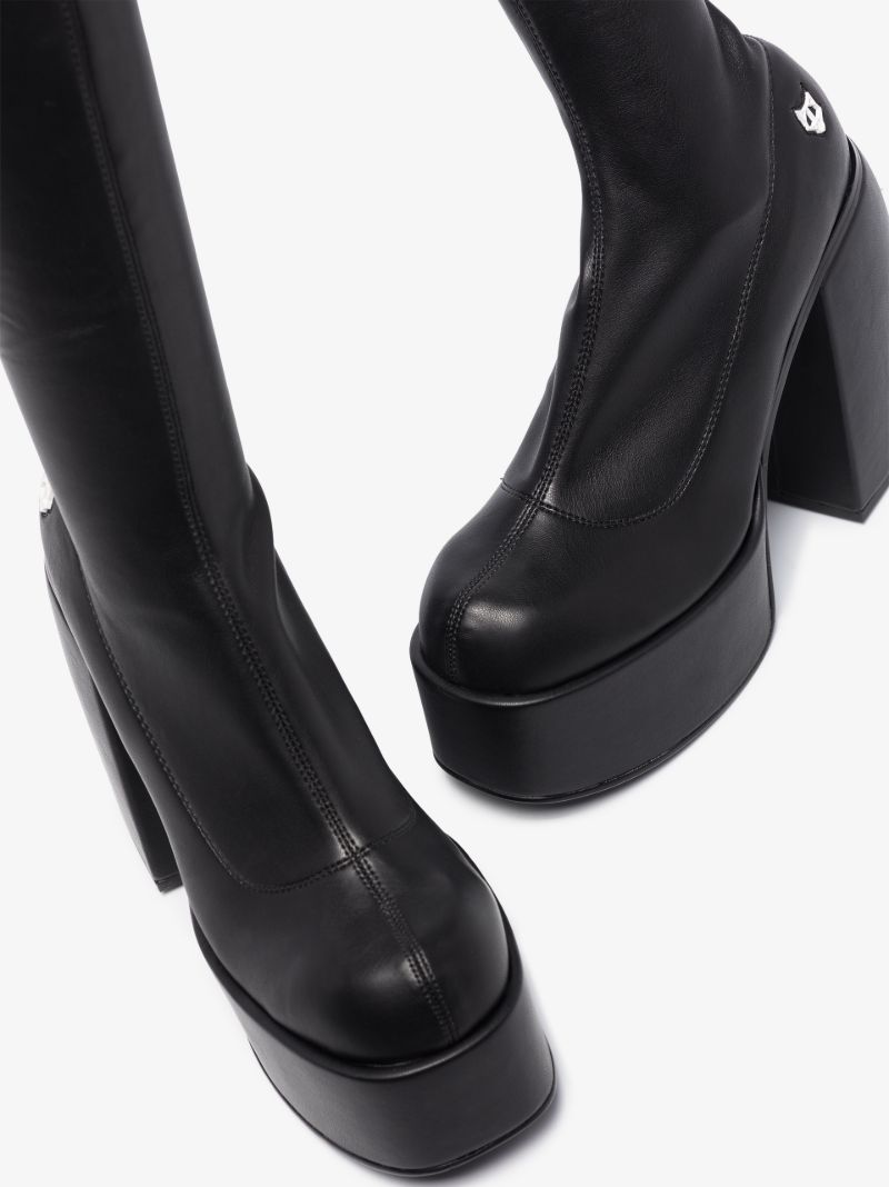 Black Spice 140 Knee-high Leather Boots