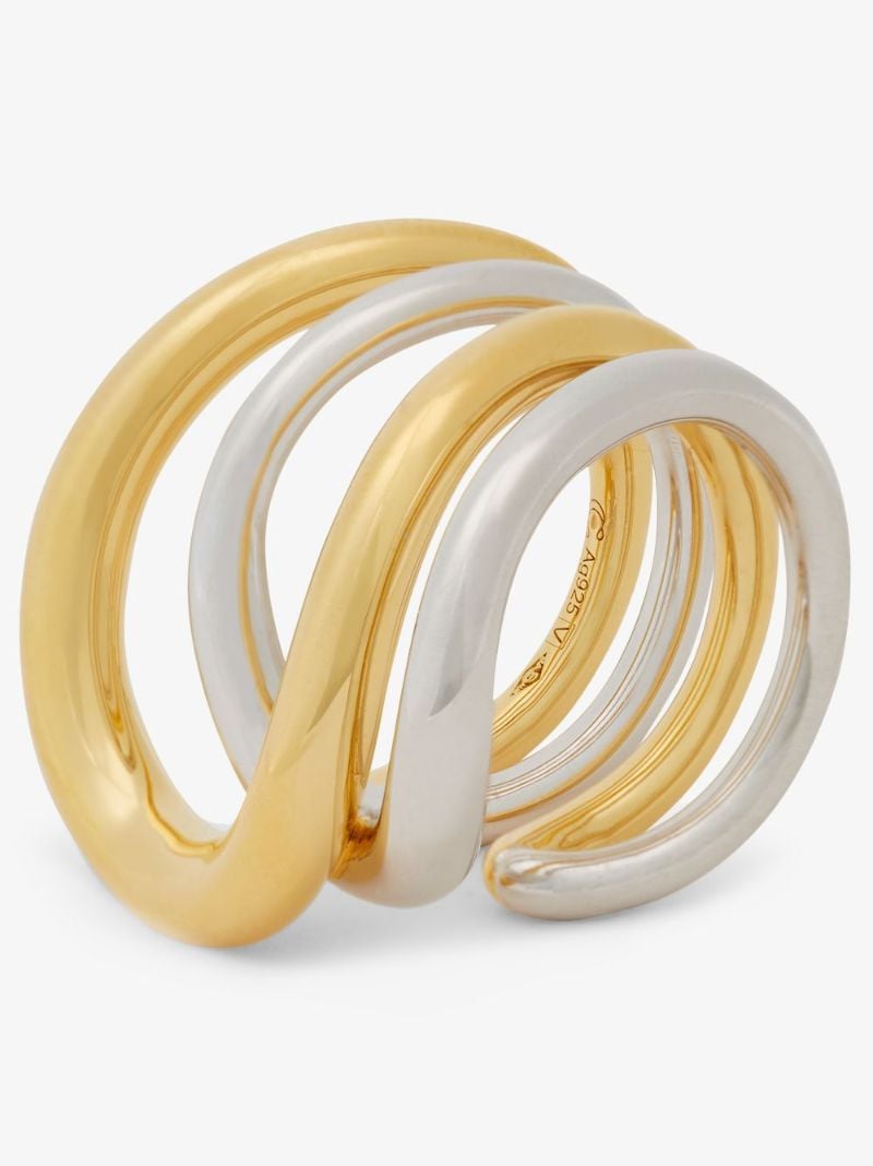 Gold Vermeil and Sterling Silver Daisy Ring
