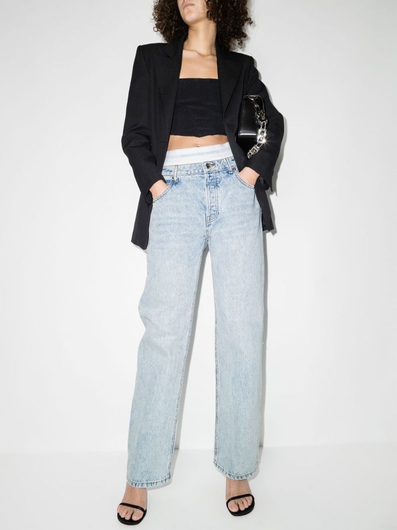 Underwear Logo Waistband Jeans