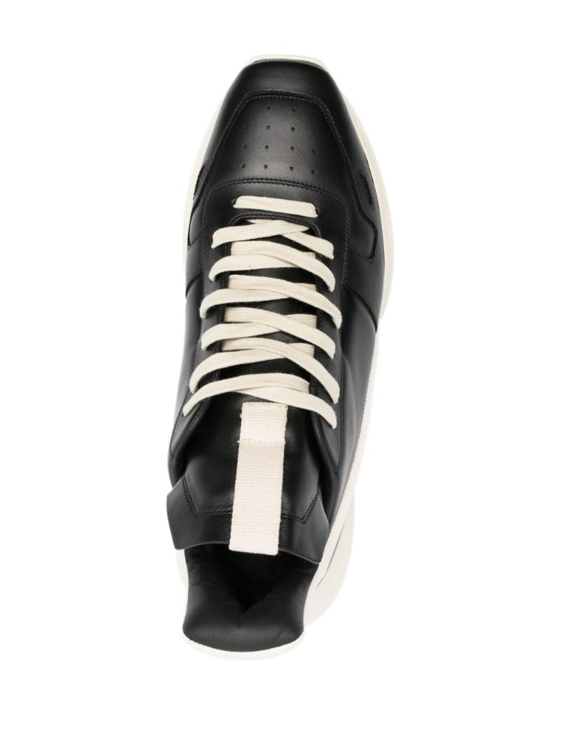 Black Geth High-top Leather Sneakers