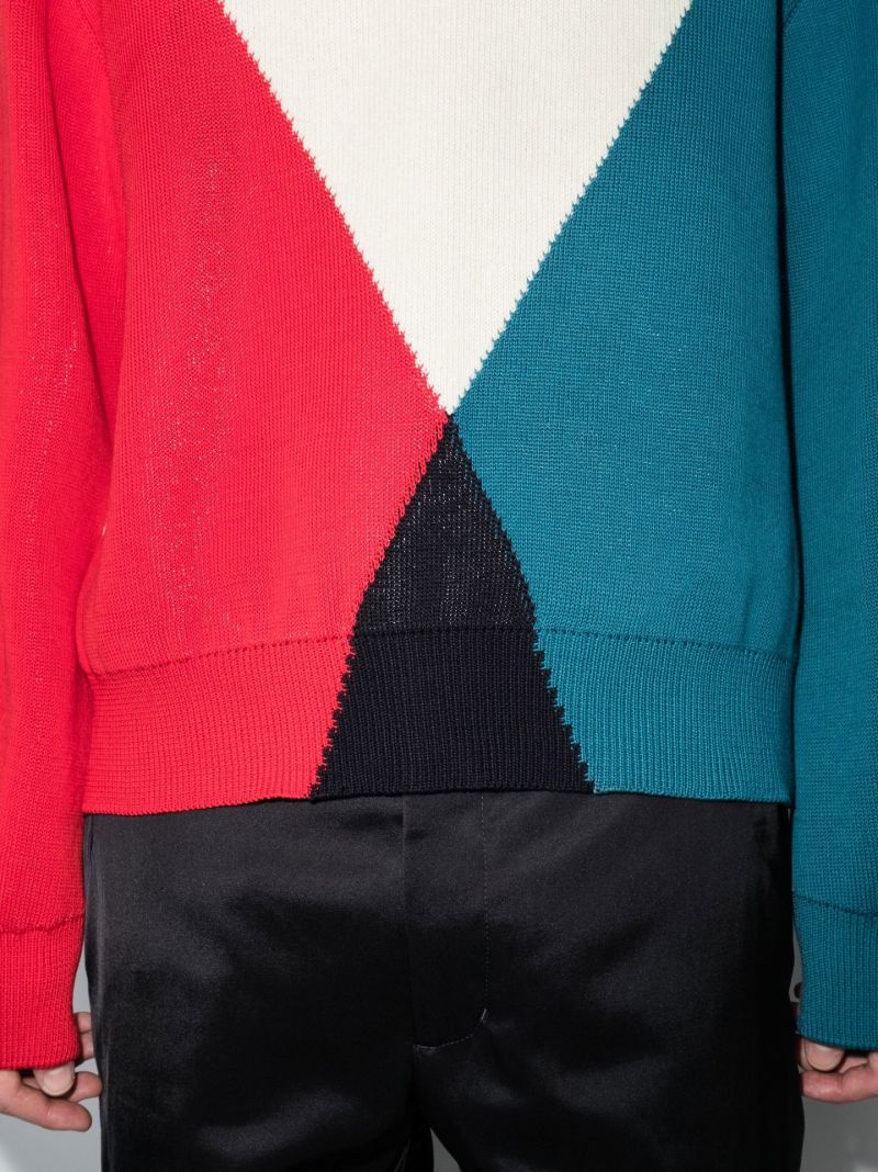 Multicolour Colour Block Sweater