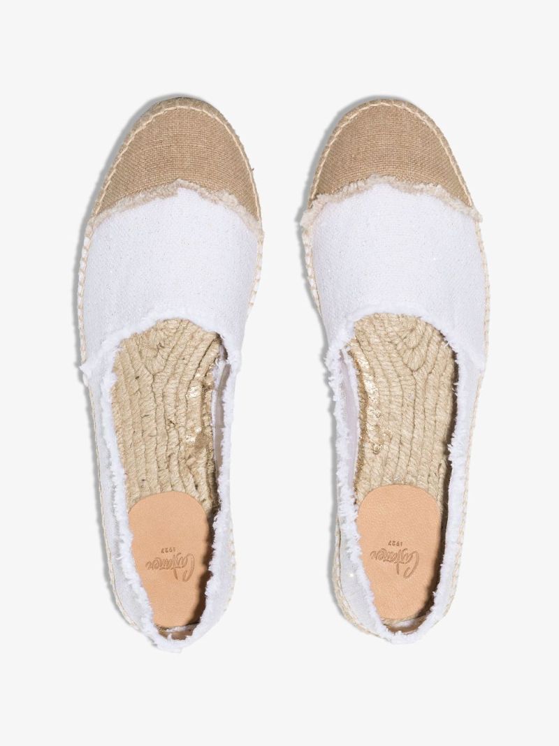 White Kampala Canvas Espadrilles