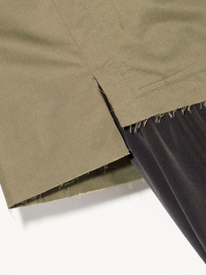 Raw Edge Cotton Shirt