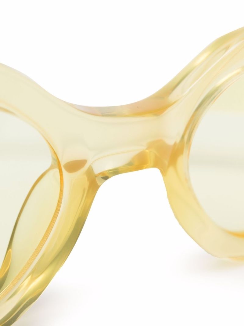 X the Attico Yellow Irene Sunglasses