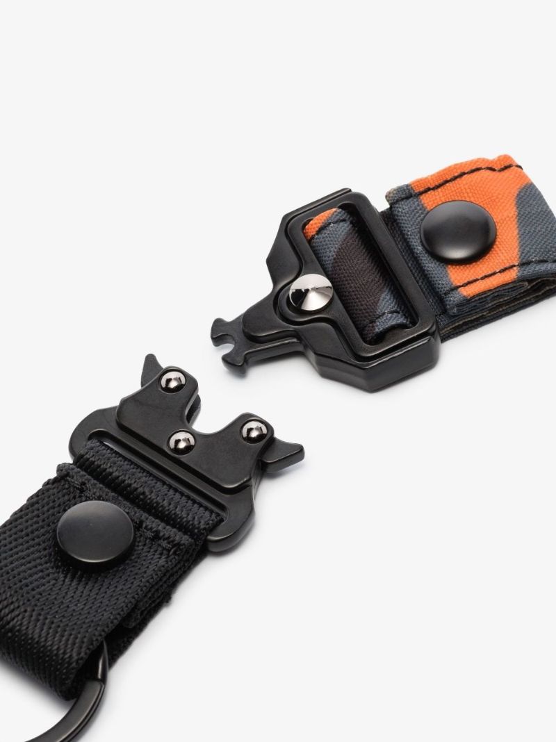 Black Camouflage Print Keyring
