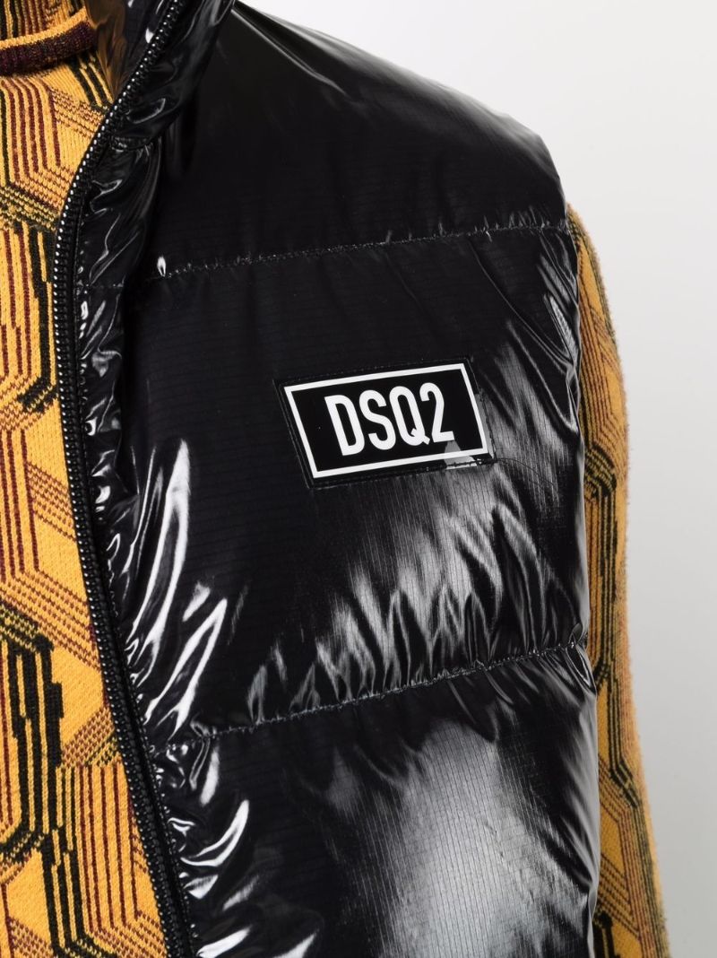 Black Quilted Down Padded Gilet