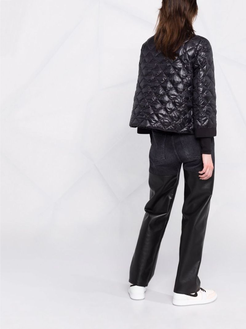Black Ultralight Diamond-quilted Jacket
